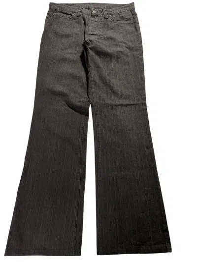 Pre-owned If Six Was Nine X Tornado Mart Flaretornado Mart Hickory Washed Pants In Faded Black