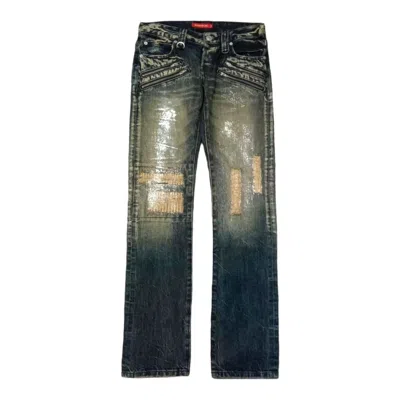 Pre-owned If Six Was Nine X Undercover Placeplan Distressed Denim Pants In Vintage Washed Denim