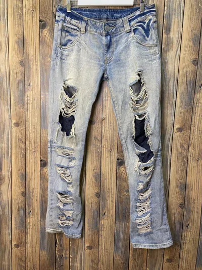 Pre-owned If Six Was Nine X Vintage Distressed Denim Saiz 34(n01)