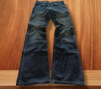 Pre-owned If Six Was Nine X Vintage Flare Wrangler Vintage 90's And In Blue