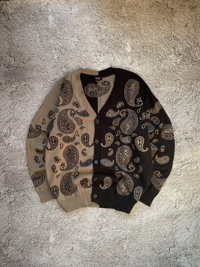 Pre-owned If Six Was Nine X Vintage Paisley Japanese Style Avant Garde Cardigan