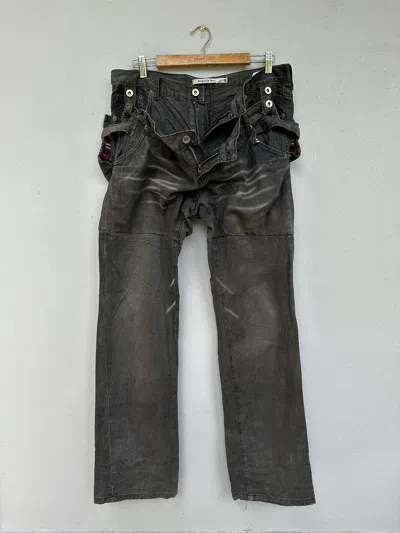 Pre-owned If Six Was Nine X Vintage Savignac De Denim Double Waist Seditionaries Distressed In Multicolor