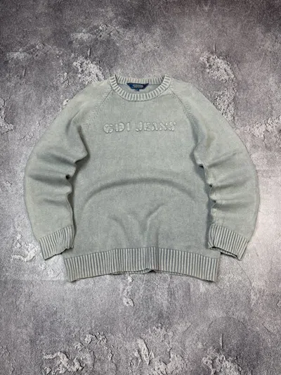 Pre-owned If Six Was Nine Y2k  Garment Dye Grey Sweater In Gray