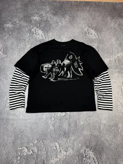 Pre-owned If Six Was Nine Y2k  My Chemical Romance Emo Longsleeve In Black