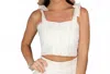 If So Eyelet Tank Top In White In White