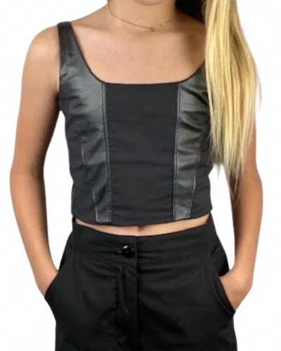 If So Kids' Girl's Corset Top In Black