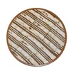 Ifsthetic Brown / Green / Neutrals Halo Serving Mat In Tree Bark In Brown