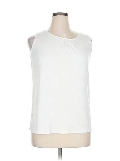 Pre-owned Igenjun Sleeveless Blouse In White