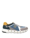 Igi & Co Man Sneakers Slate Blue Size 6 Textile Fibers, Leather In Blue