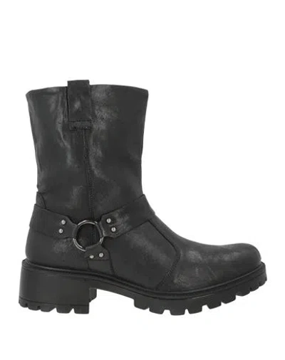 Igi & Co Woman Ankle Boots Black Size 5 Leather In Multi