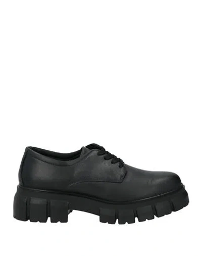 Igi & Co Woman Lace-up Shoes Black Size 6 Leather