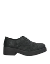 Igi & Co Woman Lace-up Shoes Black Size 8 Goat Skin In Black