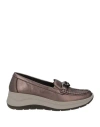 Igi & Co Woman Loafers Bronze Size 8 Leather In Brown