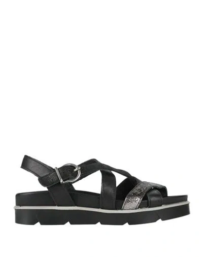 Igi & Co Woman Sandals Black Size 6 Leather