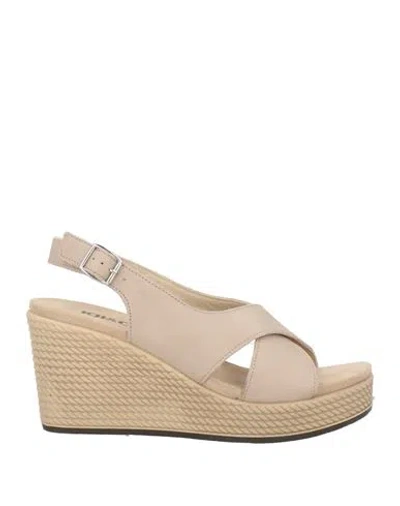 Igi & Co Woman Sandals Taupe Size 8 Calfskin In Neutral