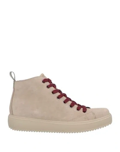 Igi & Co Woman Sneakers Beige Size 6 Leather