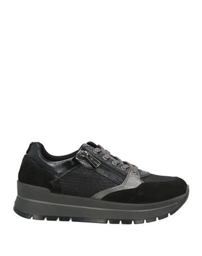 Igi & Co Woman Sneakers Black Size 8 Leather