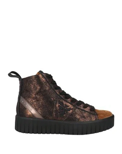 Igi & Co Woman Sneakers Bronze Size 5 Textile Fibers In Yellow
