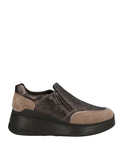 Igi & Co Woman Sneakers Dark Brown Size 6 Leather
