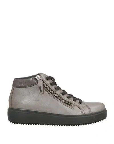 Igi & Co Woman Sneakers Grey Size 6 Goat Skin In Gray