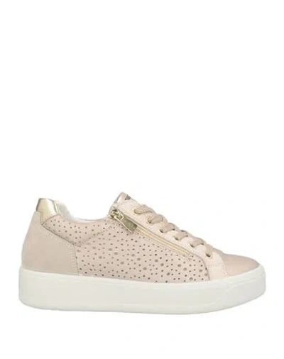 Igi & Co Woman Sneakers Platinum Size 8 Leather