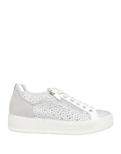Igi & Co Woman Sneakers Silver Size 7 Leather