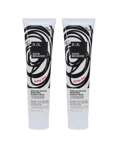 Igk 10oz Good Behavior Spirulina Protein Smoothing Blowout Balm 2 Pack