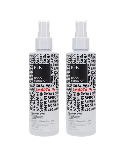 Igk 14oz Good Behavior 4-in-1 Prep Spray 2 Pack