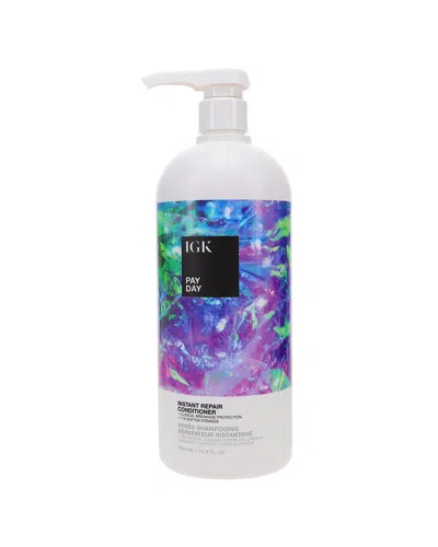 Igk 33.8oz Pay Day Instant Repair Conditioner In Transparent