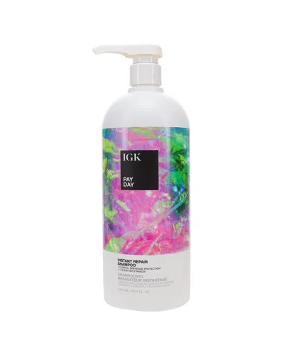 Igk 33.8oz Pay Day Instant Repair Shampoo In Transparent