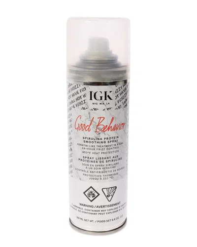 Igk 5.6oz Good Behavior Spirulina Protein Smoothing Spray In White