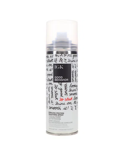 Igk 5.6oz Good Behavior Spirulina Protein Smoothing Spray In Transparent