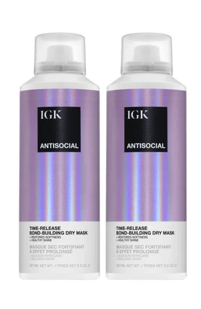 Igk Antisocial Dry Mask Duo Set $76 Value In Transparent