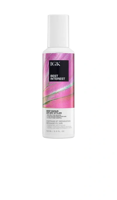 Igk Best Interest Bond Building Air Dry Styling Cream
