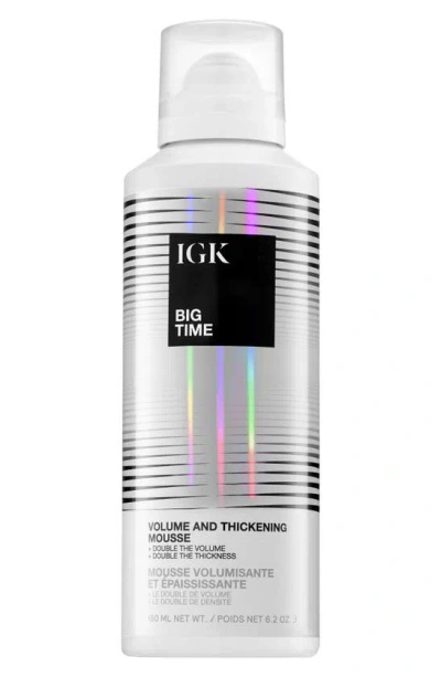 Igk Big Time Volume & Thickening Hair Mousse, 6.2 oz In White
