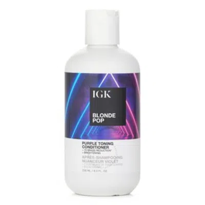 Igk Blonde Pop Purple Toning Conditioner 8 oz Hair Care 810021403243 In Botanical / Purple / Violet