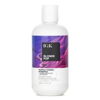 Igk Blonde Pop Purple Toning Shampoo 8 oz Hair Care 810021403250 In Botanical / Purple / Violet