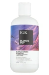 IGK BLONDE POP TONING SHAMPOO, 8 OZ