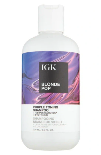 Igk Blonde Pop Purple Toning Shampoo 8 oz / 236 ml