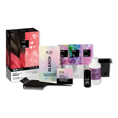 Igk Color Bright One Step Bleach & Color Kit - Coral Crush In Pink
