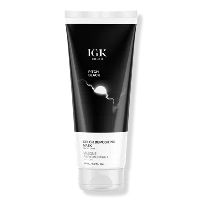 Igk Color Depositing Conditioning Hair Mask - Pitch Black