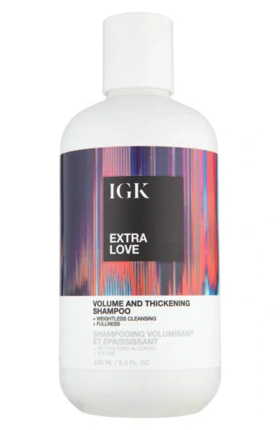 Igk Extra Love Volume & Thickening Shampoo, 8 oz In White