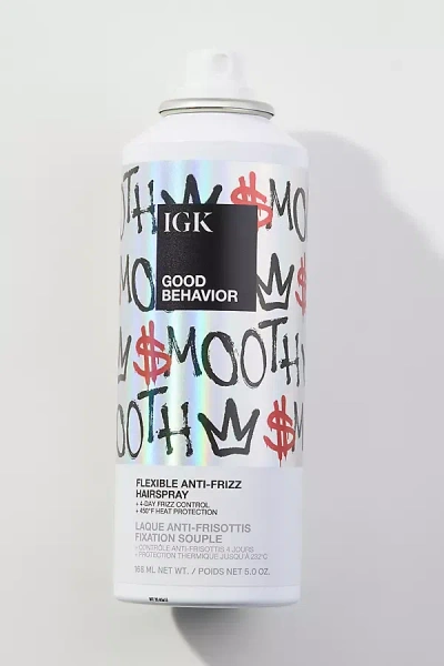Igk Good Behavior Flexible Anti-frizz Hairspray In White