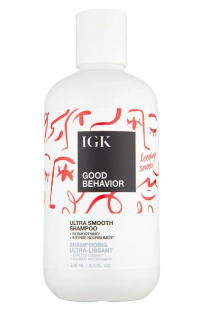 Igk Good Behavior Ultra Smooth Shampoo 8 oz / 236 ml In White