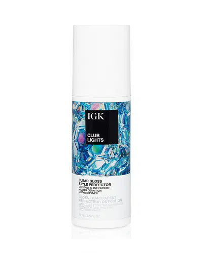 Igk Hair Club Lights Clear Gloss Style Perfector 2.5 Oz. In Transparent