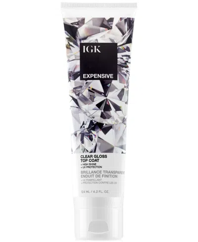 Igk Hair Expensive Clear Gloss Top Coat, 4.2 Oz. In White