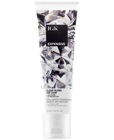 IGK HAIR EXPENSIVE CLEAR GLOSS TOP COAT, 4.2 OZ.