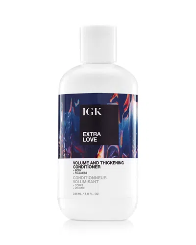 Igk Hair Extra Love Volume & Thickening Conditioner 8 Oz. In White