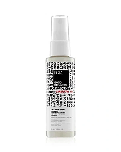 Igk Hair Good Behavior 4-in-1 Prep Spray 2 Oz. In White