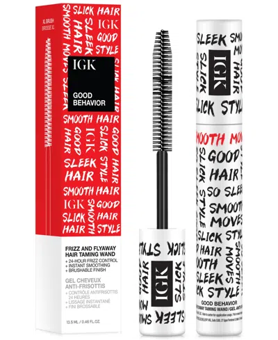 Igk Hair Good Behavior Frizz & Flyaway Hair Taming Wand, 0.46 Oz. In Transparent